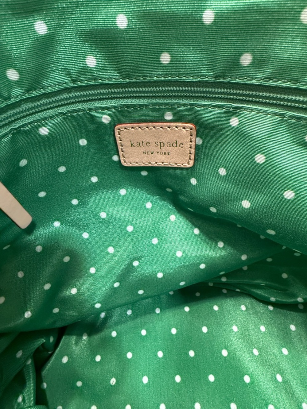kate spade Multicolor Floral Canvas Tote with Tan Leather Trim - Picture 7 of 13